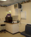 Our exam room with all the modern conveniences